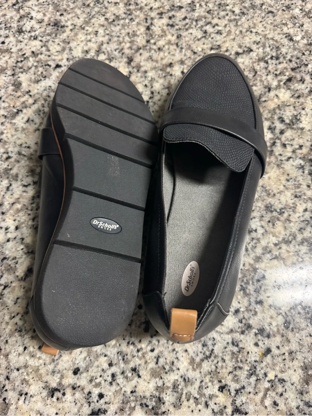 Dr. Scholl’s Webster Women’s Black Loafers Slip-On Lug Sole Comfort Shoes 10W